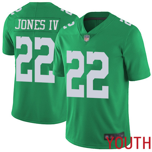 Youth Philadelphia Eagles #22 Sidney Jones Limited Green Rush Vapor Untouchable NFL Jersey Football->women nfl jersey->Women Jersey